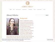 Tablet Screenshot of odetteslater.com